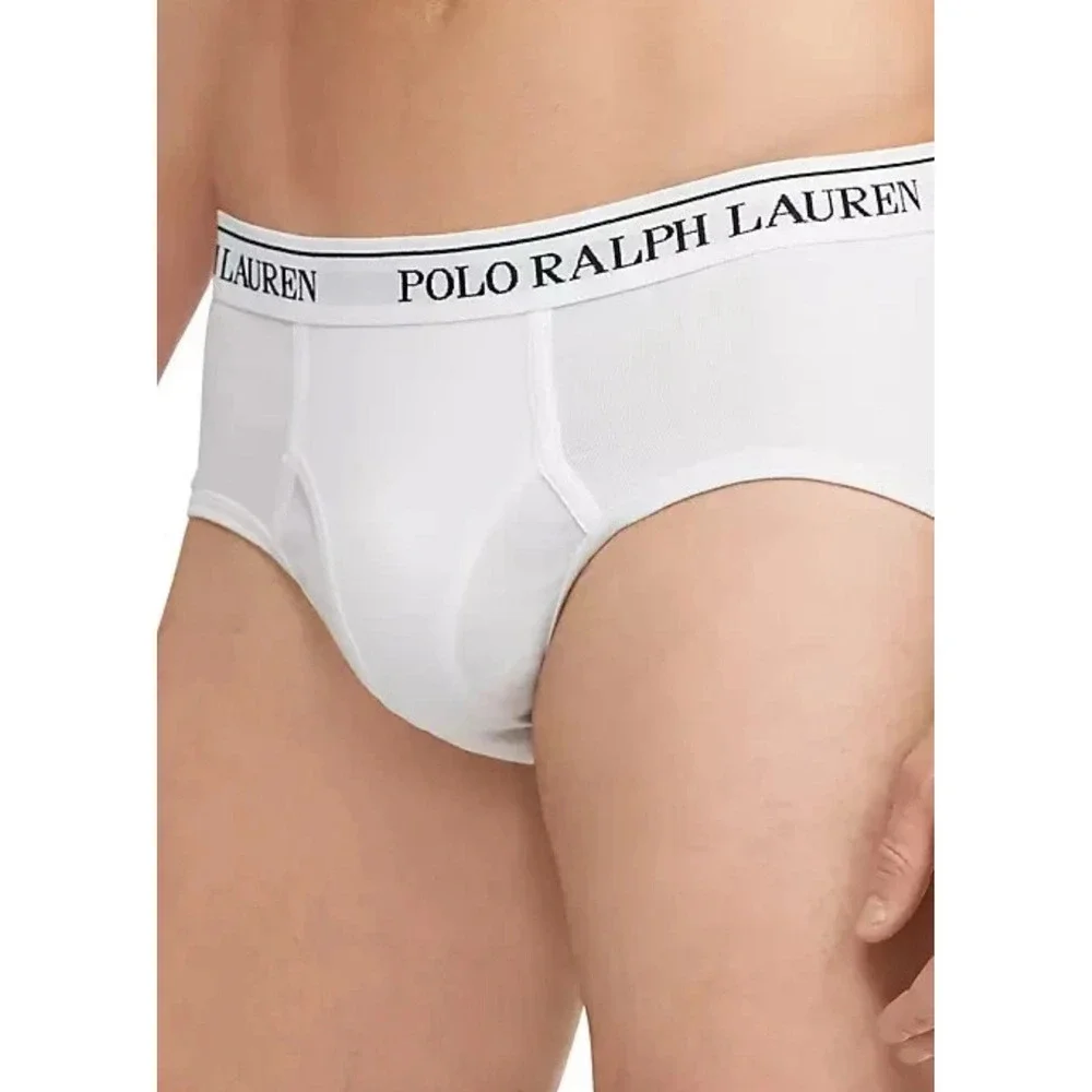 Polo Ralph Lauren Men's Big & Tall Size 4X (54-56) Briefs 2 Pack White Underwear